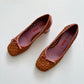Vintage Miu Miu wicker block heels