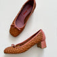 Vintage Miu Miu wicker block heels