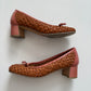 Vintage Miu Miu wicker block heels