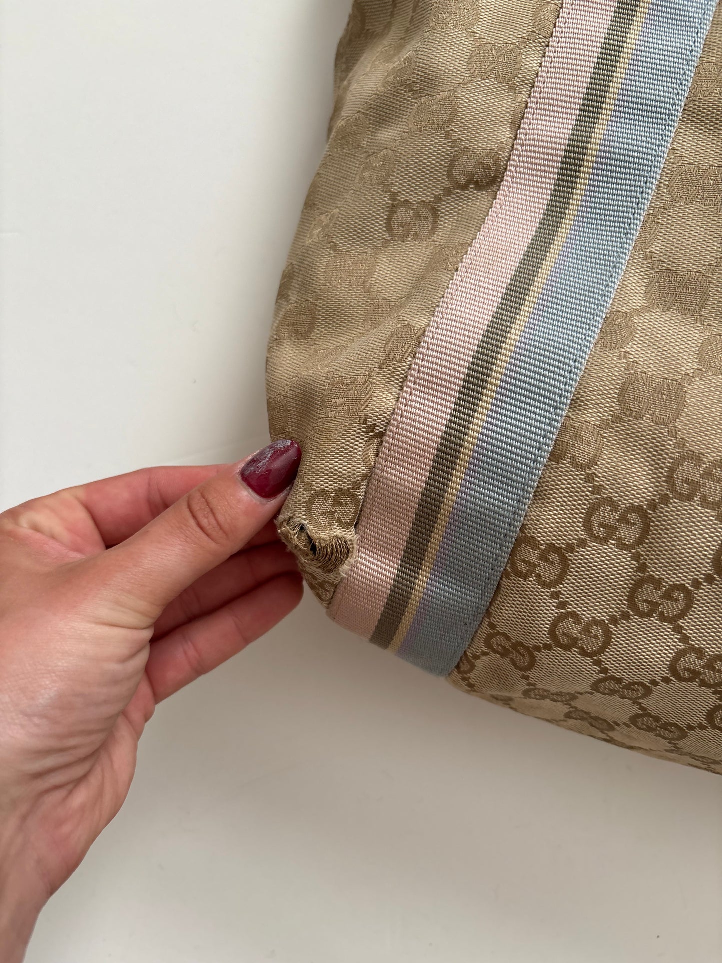 Gucci monogram pastel tote bag