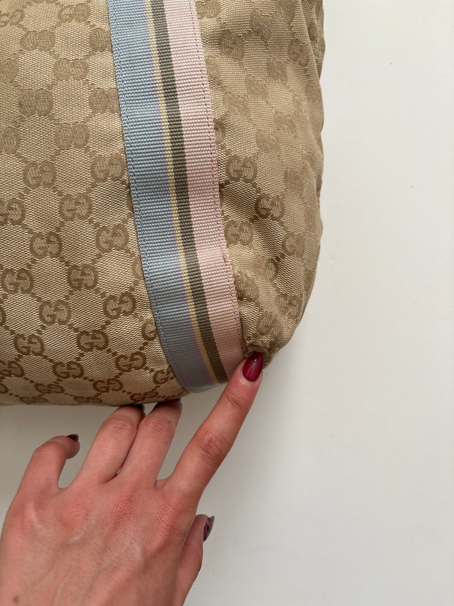 Gucci monogram pastel tote bag