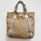 Gucci monogram pastel tote bag