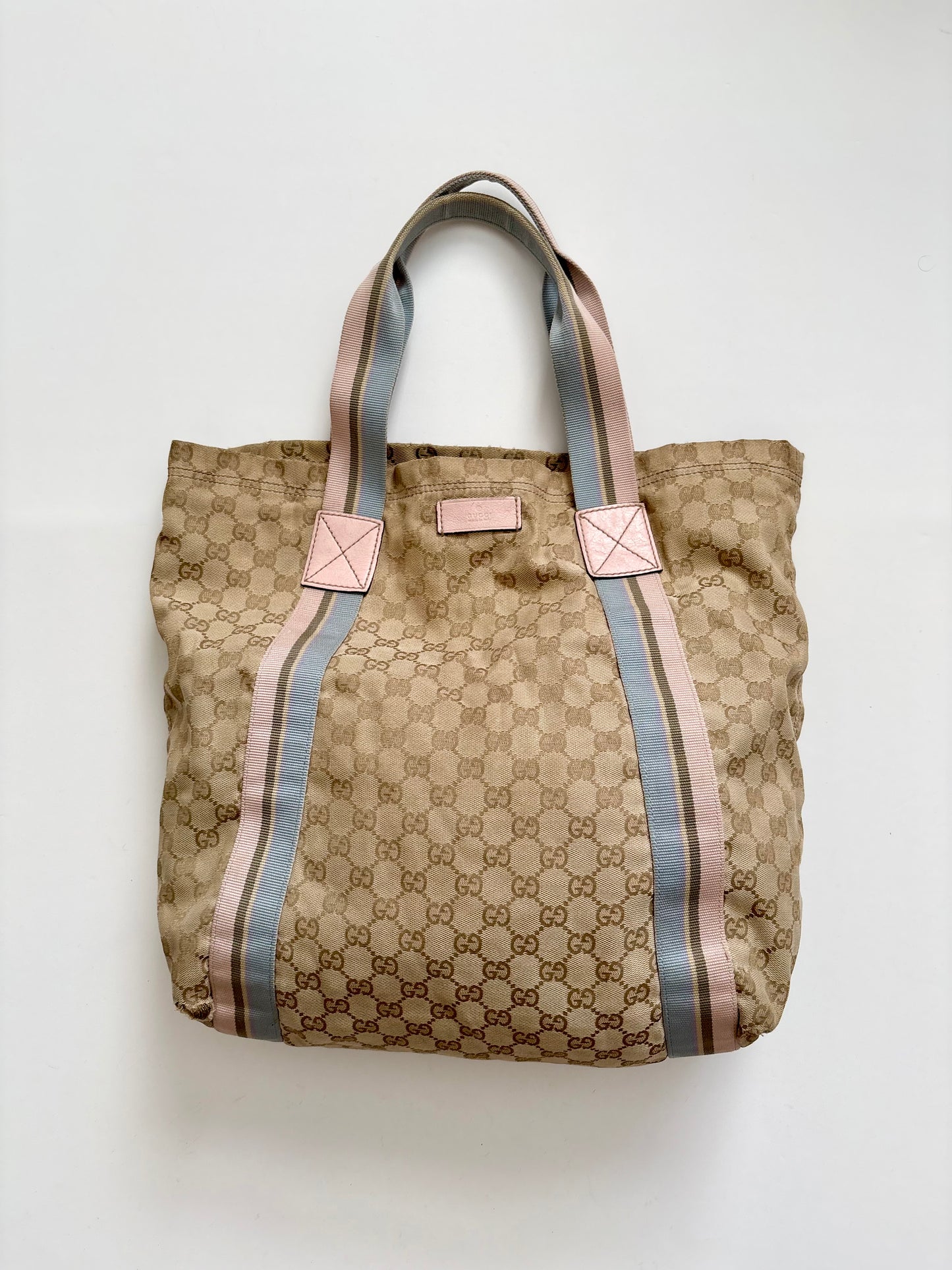 Gucci monogram pastel tote bag