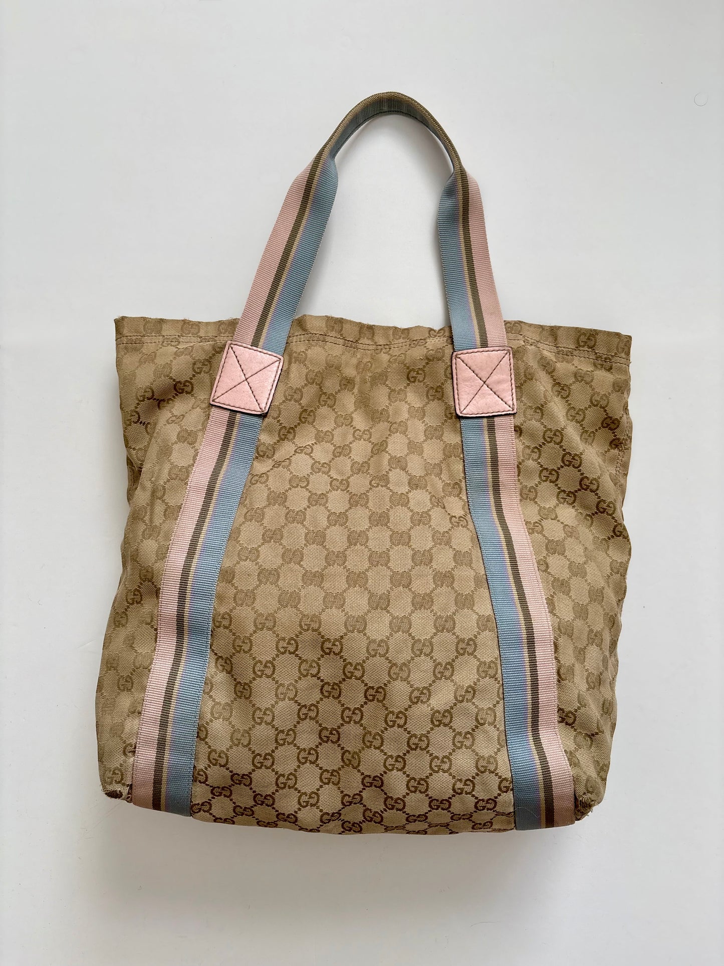 Gucci monogram pastel tote bag